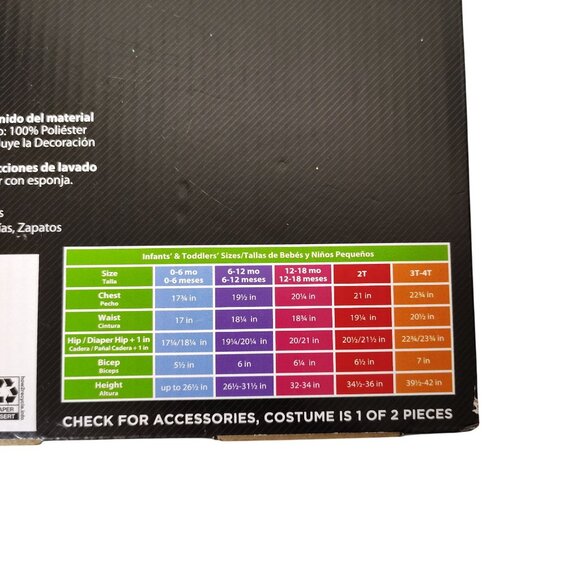 Toddler Girls 12 to 18M High Seas Cutie Complete Pirate Halloween Costume - Picture 8 of 10